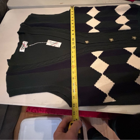 NWT Monsanto Golf Button Up Sweater Vest men’s Large - Picture 5 of 8